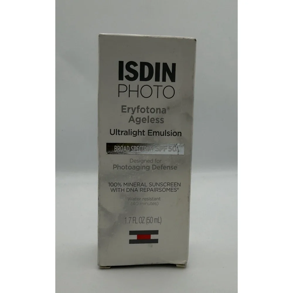 New ISDIN Eryfotona Ageless SPF 50 1.7 Fl Oz Tinted Mineral Sunscreen for Face